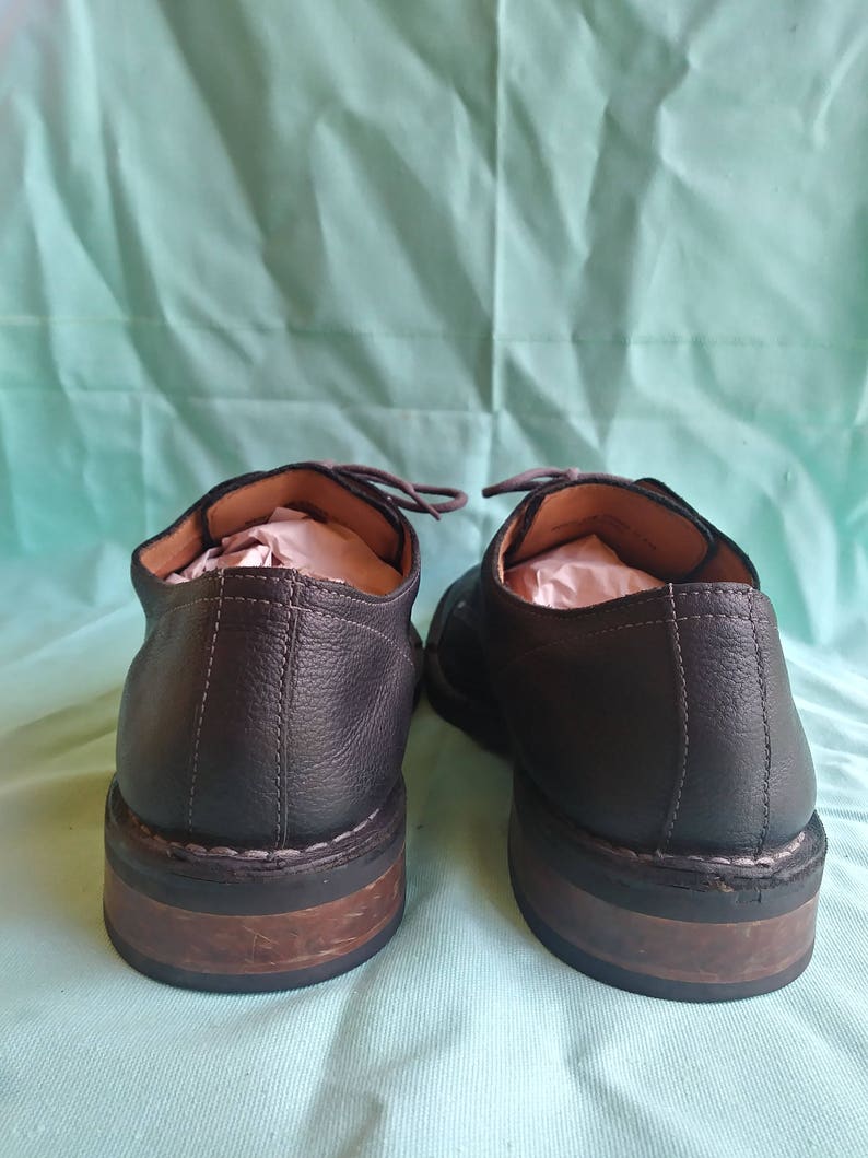 Black Matte Leather Cole Haan Oxfords Mens 13M