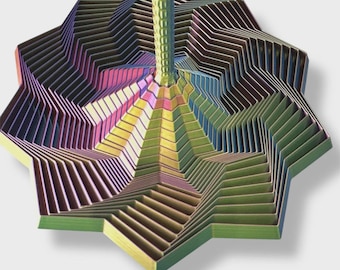 Fidget Spinner Star with Handle – 3D Printed Desk Fidget Toy