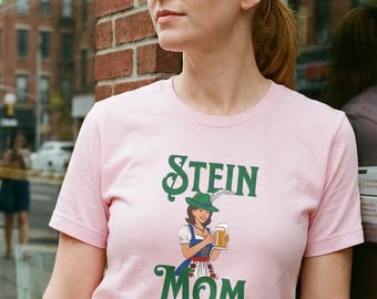 T-shirt moeder bierkroes | Beierse cartoon biert-shirt, shirt grappig moedermeme