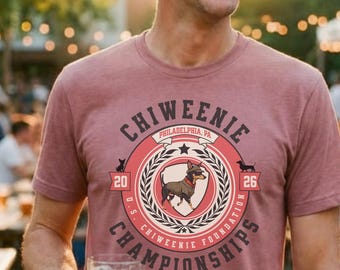 Chiweenie Championships-T-shirt |  Retro Wiener Dog-embleem