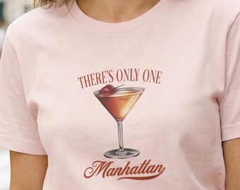 T-shirt met Manhattan-cocktail | Vintage retro 'Er is maar één Manhattan'
