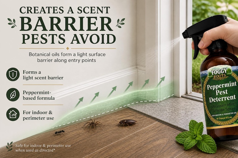Peppermint Rodent and Insect Spray, Mountain Mint Mist Essential Oil