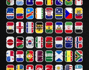 Paquete PNG de la Copa Mundial 2026, diseño de logotipos con banderas de 48 países, imágenes prediseñadas de selecciones nacionales de fútbol, EE. UU., Canadá, México, bandera de la Copa Mundial 2026, sublimación.