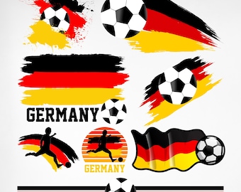 Paquete de imágenes SVG y PNG de la Copa Mundial de Alemania 2026, imágenes prediseñadas de fútbol, bandera de la Copa Mundial de Alemania 2026, mascota de fútbol, logotipo de país de fútbol, Cricut