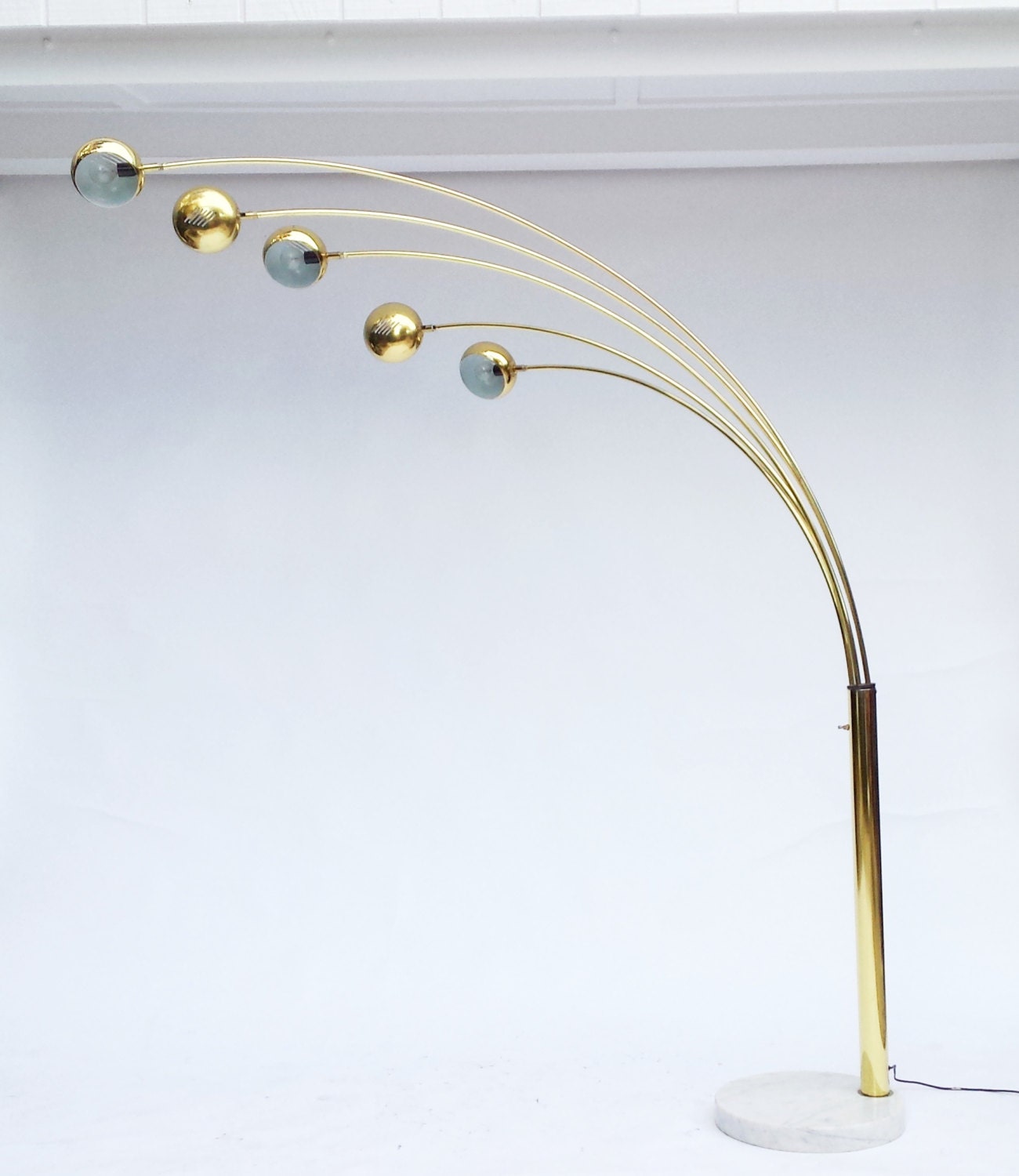 Mid Century Modern ARC FLOOR LAMP / Brass Arc Lamp / Brass Etsy