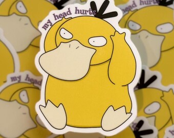 Headache Duck Vinyl Sticker