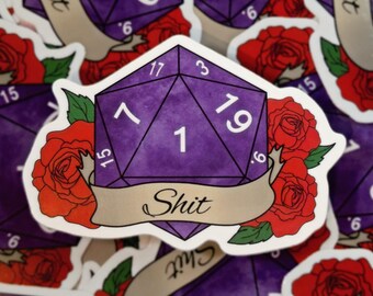 D20 Shit Vinyl Sticker