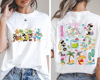 Two Sided Mickey and Friends Summer 2026 T-shirt, Vintage Disney Family Vacation Toddler Shirt, Retro Disney Mom Sweatshirt, Magical Trip
