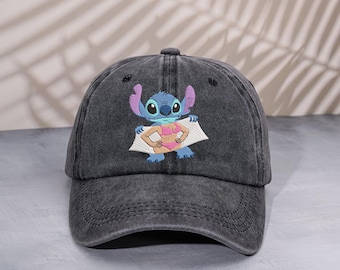 Embroidered Stitch Bikini Body Baseball cap, Vintage Disney Washed Dad hat, Retro Funny 626 Low Profile cap, Beach Vacation Summer Gift