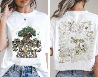 Two Sided Vintage Animal Kingdom Safari T-shirt, Retro Disney Theme Park Toddler Shirt, Mickey Minnie Family Vacation Sweatshirt, Trip Gift