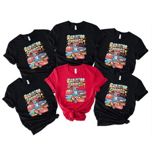 T-shirt carte postale Radiator Springs, chemise Lightning McQueen 95 pour tout-petits, sweat-shirt voitures rétro Disney, t-shirt vintage Mater and Friends image 4