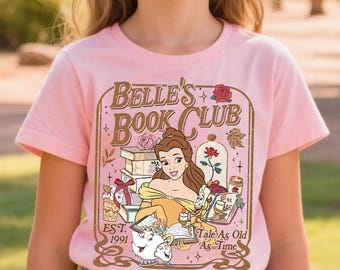 Belle's Book Club Tshirt, Beauty & the Beast Est 1991 Toddler Shirt, Tale As Old As Time Belle Sweatshirt, Vintage Disney Princess Librarian