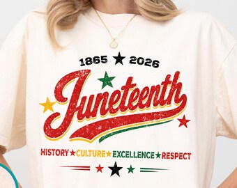 Comfort Colors® Juneteenth Shirt, Black History Month Tee, Black Culture Excellence Respect Shirt, Afro American Pride Gift, Freedom Day Tee