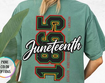 Comfort Colors® Juneteenth 1865 Shirt, Black History Tee, Juneteenth Freedom Shirt, African American Juneteenth Gift, Culture Excellence Tee