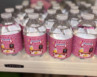 Custom Mini Water Bottle Labels | Personalized Party Favors, Branding Events & Birthdays