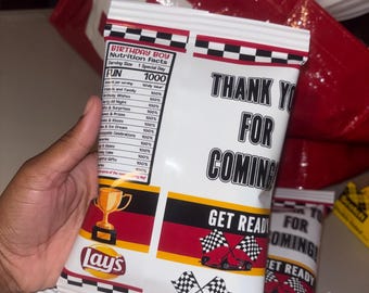 Custom Chip Bags Party Favors | Personalized Snack Bags | Birthday Chip Bags | Graduation Favors | Baby Shower Treat Bags