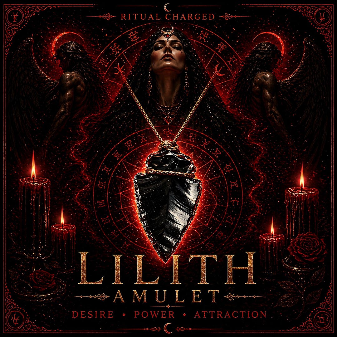 Lilith Pendant Dark Feminine Power Protection Energy Talisman ...
