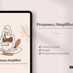 Doctor Guided Pregnancy Planner | Week-by-Week Journal for First Time Moms