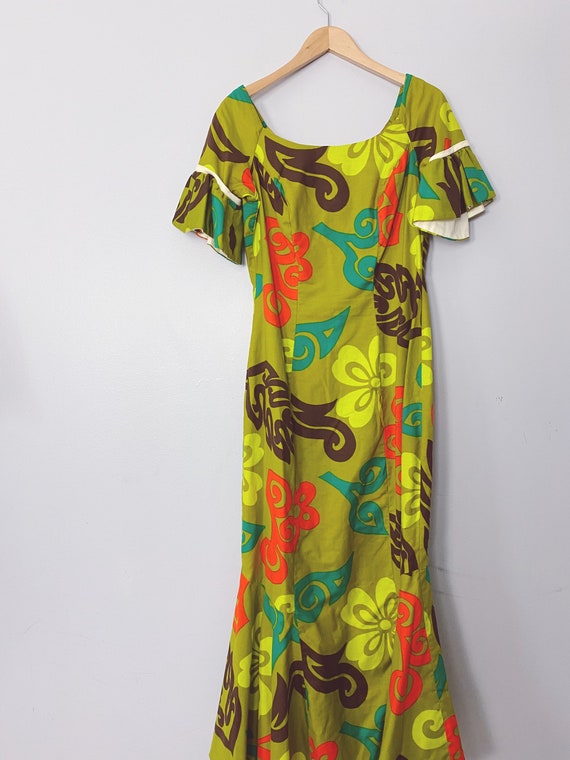 gorgeous vintage Kamehameha 60s Hawaiian cotton dr