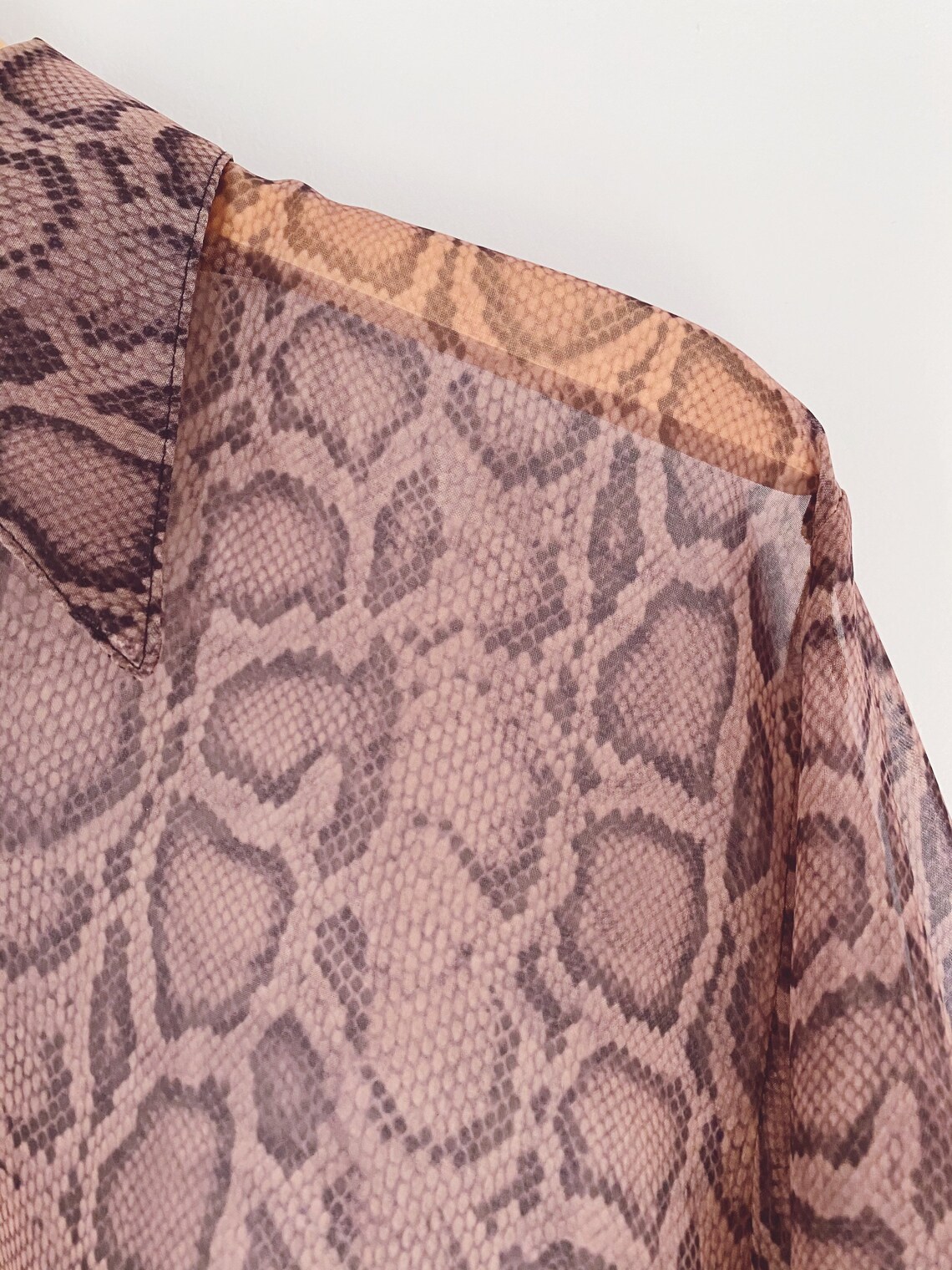 lace print top