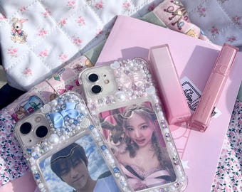 CUSTOM pc/card holder/polaroid deco phone case