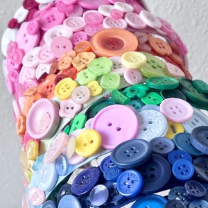 Button decorated headbands