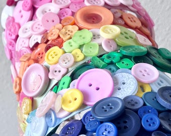 Button decorated headbands