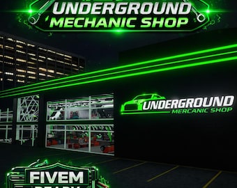 Fivem Mlo | UNDERGROUND MECHANIC SHOP | Fully Optimized |High Quality