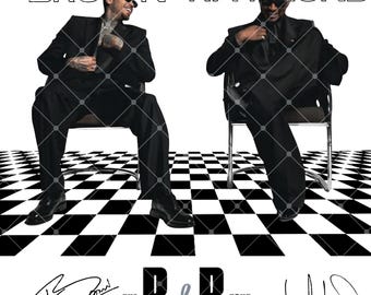 Chris Brown Usher R & B Tour PNG, Raymond Tshirt Design (Digitaler Download)