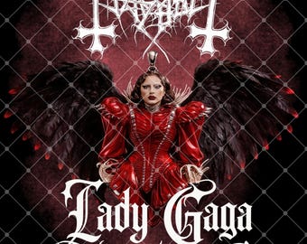Lady Gaga The Mayhem Ball Tour 2026 PNG (Digitaler Download)