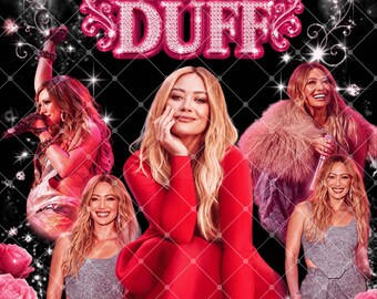 Hilary Duff The Lucky Day Tour, png, concert T-shirtontwerp (digitale download)
