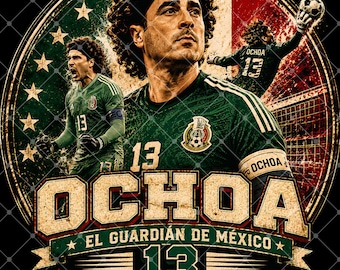 Guillermo Ochoa Mexico Soccer, png (digitale download)
