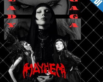 Lady Gaga The Mayhem Ball Tour PNG Design (Digitale Datei)