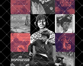 Ursula K Le Guin Fan Art Tshirt Design (Digitaler Download)