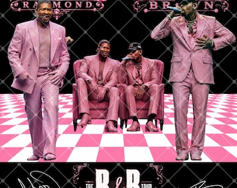 Chris Brown Usher R & B Tour PNG, Raymond Tshirt Design (Digitaler Download)