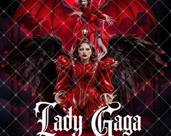 Lady Gaga The Mayhem Ball Tour PNG Design (Digitale Datei)