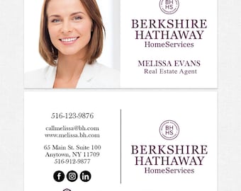 berkshire hathaway real estate business cards thick color both sides free ups ground shipping - Berkshire Hathaway Business Cards berkshire hathaway real estate business cards thick color both sides free ups ground shipping - Berkshire Hathaway Business Cards
