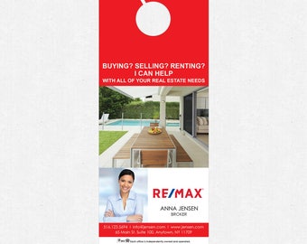 3 5x8 5 Real Estate Door Hangers Free Design And Etsy