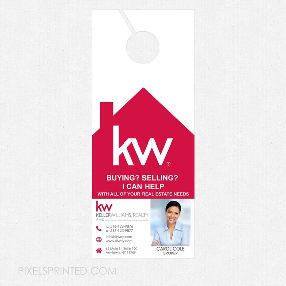 3 5x8 5 Real Estate Door Hangers Free Design And Etsy