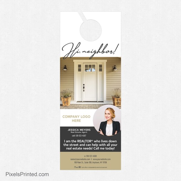 Real Estate Door Hangers Etsy