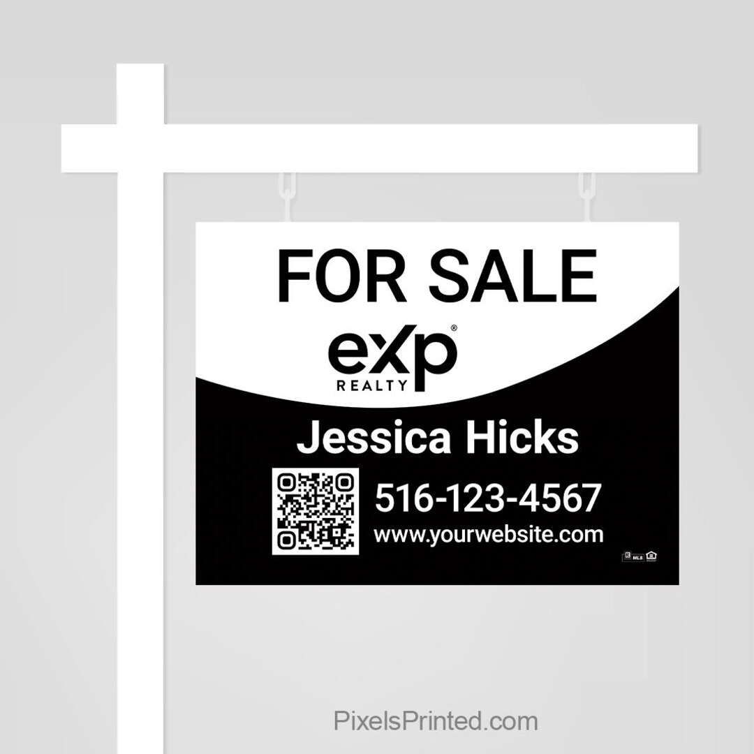 Printed EXP Realty Sign Panel, Real Estate Sign: Double Sided - Etsy
