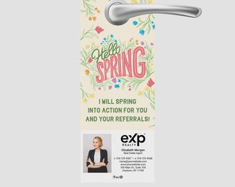 printed EXP Realty Spring Neighborhood Farming Door Hangers, Neighborhood Farming (4.25x11)
