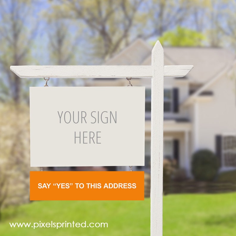 EXP realty sign riders 6x24-4 mm corrugated board two sided set of THREE signs