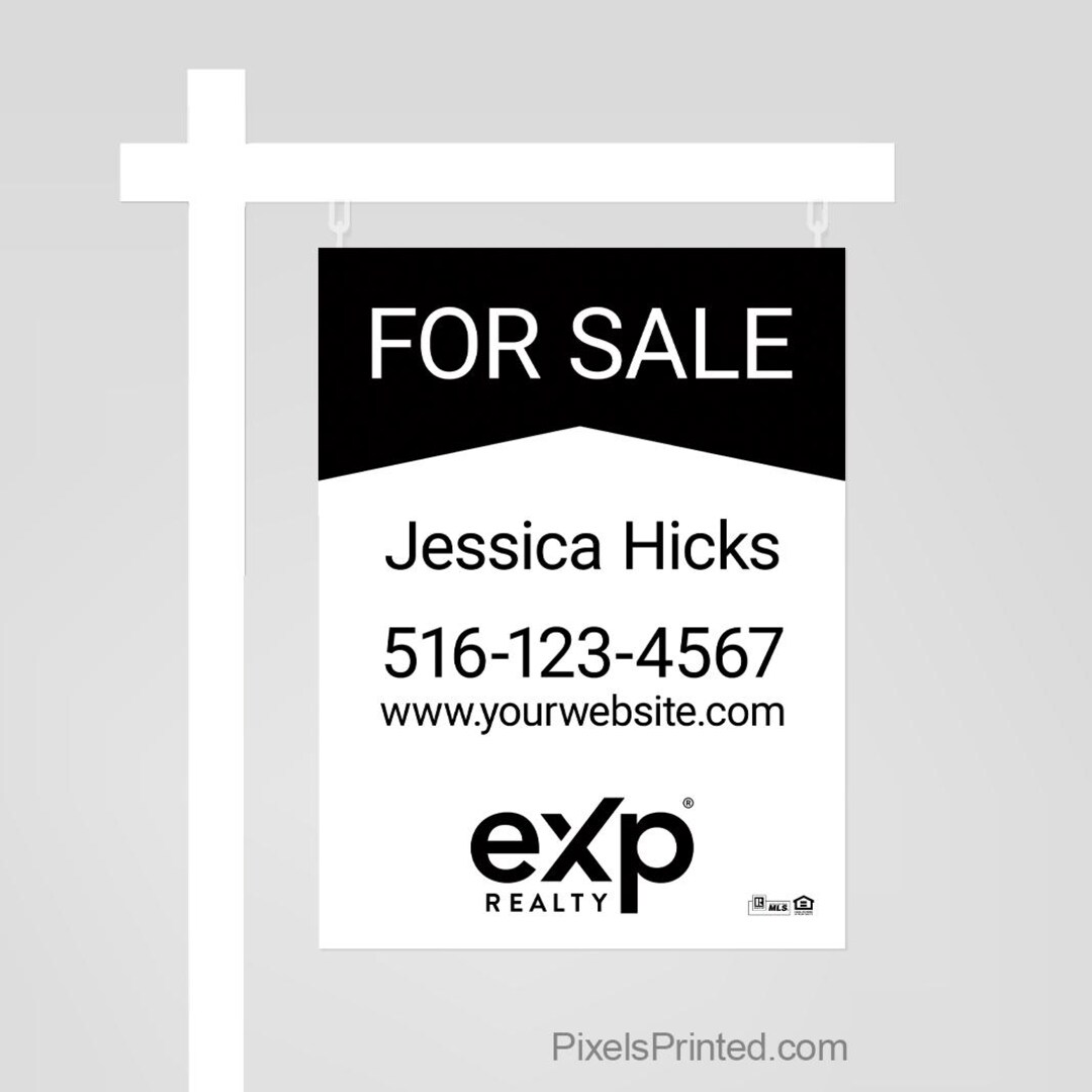 Printed EXP Realty Sign Panel, Real Estate Sign: Double Sided - Etsy
