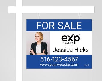 Printed EXP Realty Sign Panel, Real Estate Sign: Double Sided - Etsy