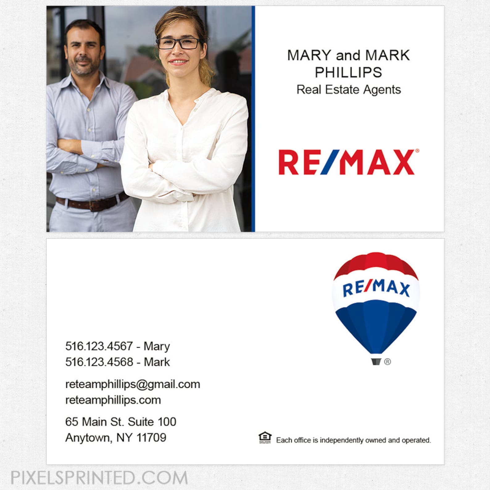 REMAX Team Business Cards Thick Color Both Sides FREE UPS Etsy