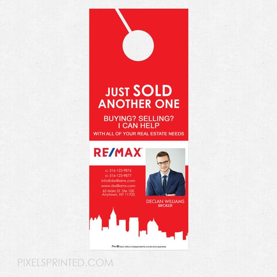 3 5x8 5 Real Estate Door Hangers Free Design And Etsy
