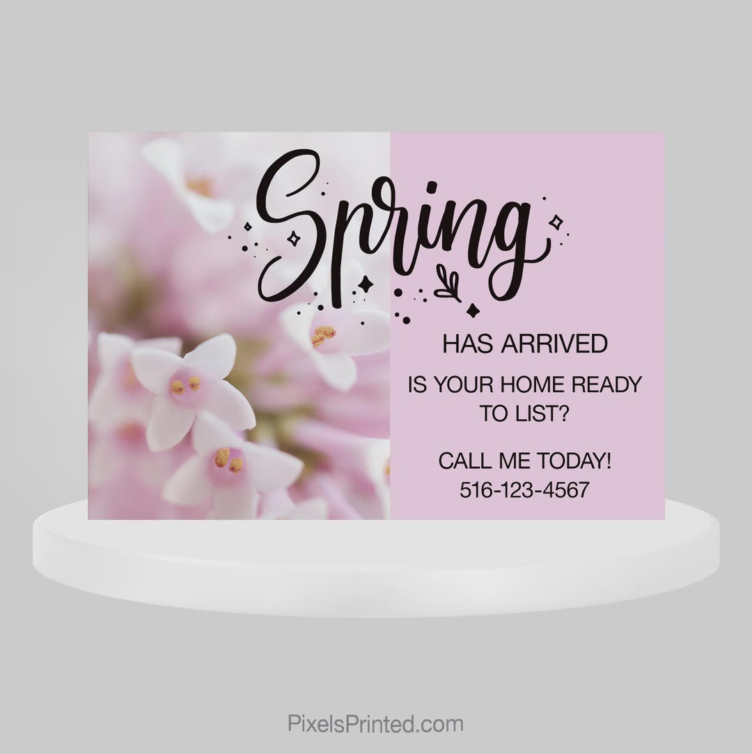 Printed Real Estate Mailer: Spring Home Ready to List Postcard for EXIT ...