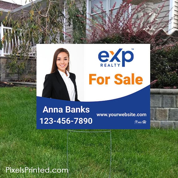 EXP Realty Yard Sign 18 X 24 EXP Realty Lawn Etsy