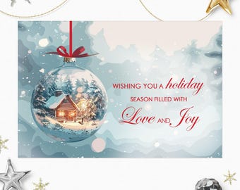 Printed Independent Real Estate Christmas Postcards: Realtor Holiday Mailers (4x6)